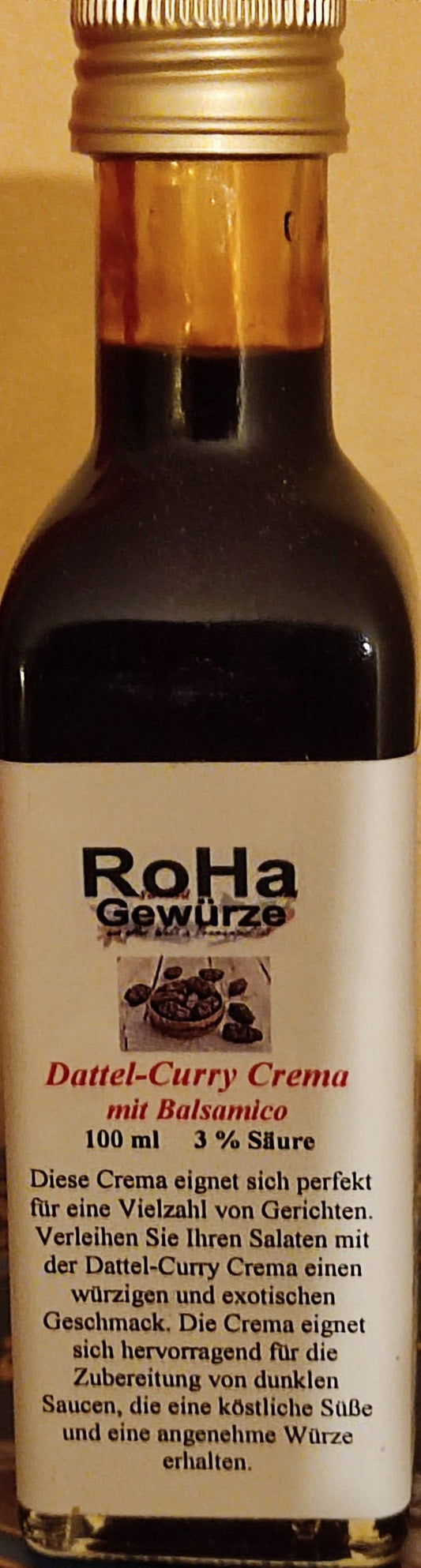 Dattel-Curry Crema mit Balsamico 3 %